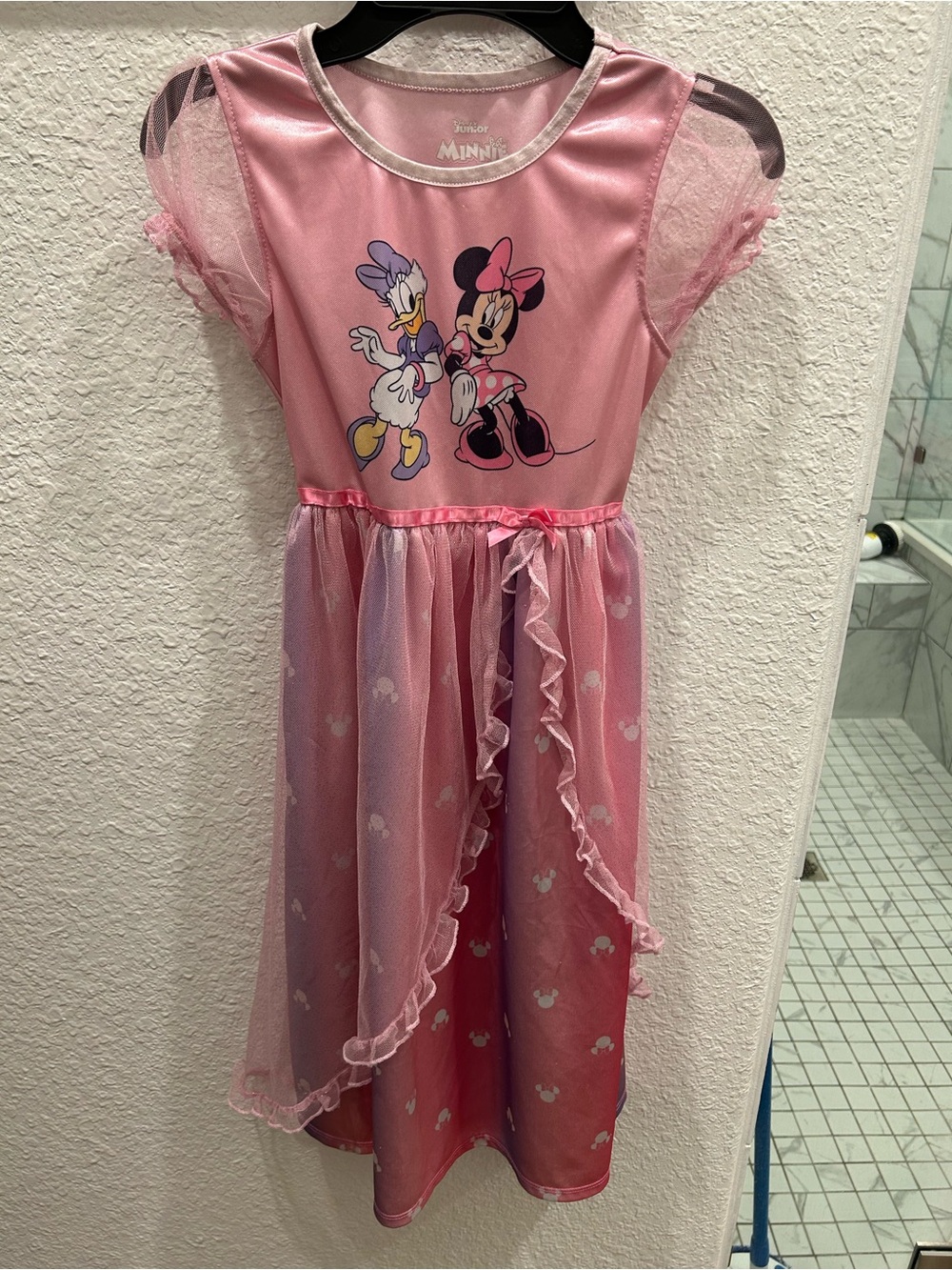 Disney Pink Minnie & Daisy Girls Nightgown Pajama Dress